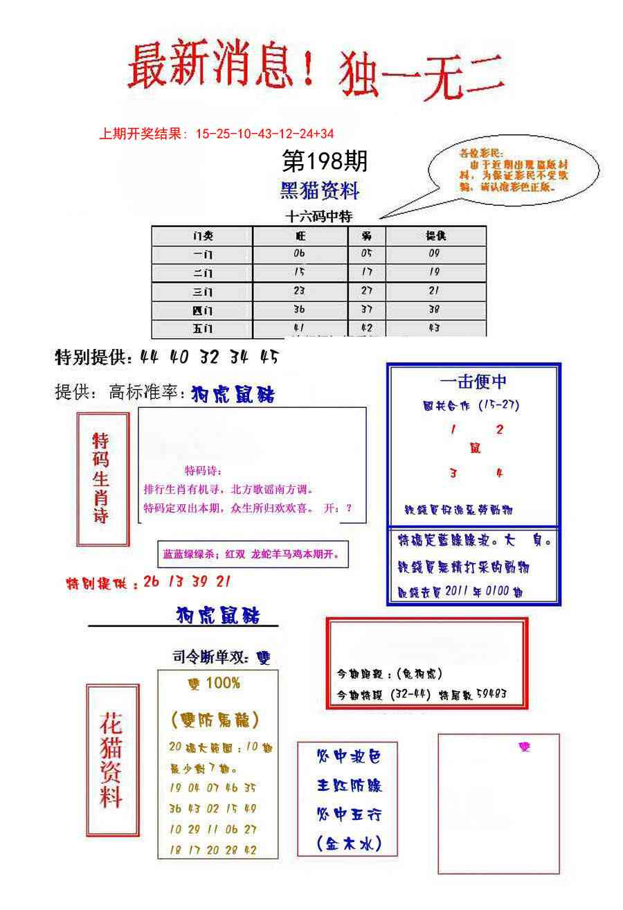 198期独一无二[图]
