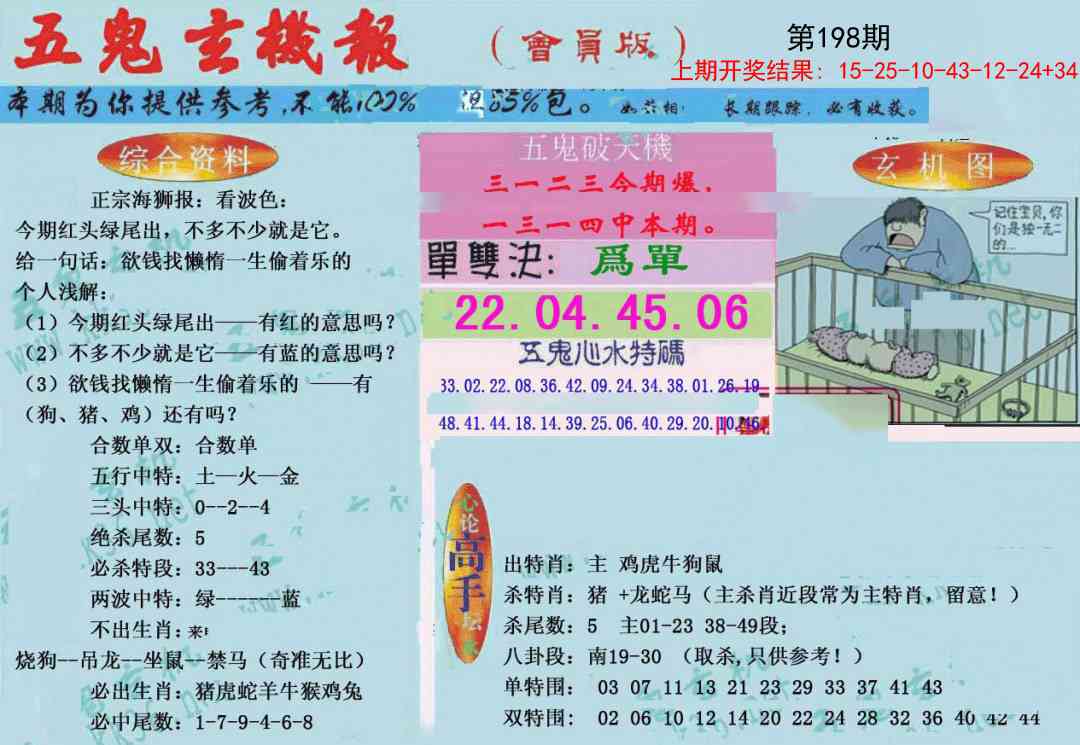 198期新五鬼玄机[图]