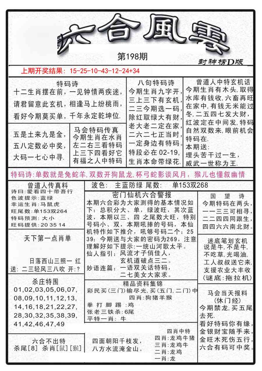 198期六合风云A[图]