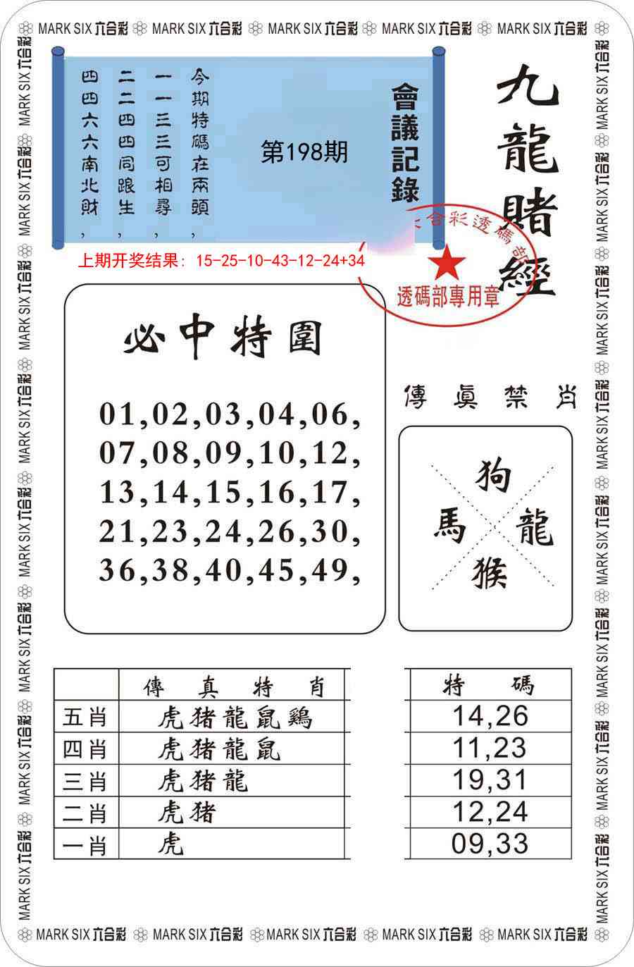 198期九龙赌经[图]