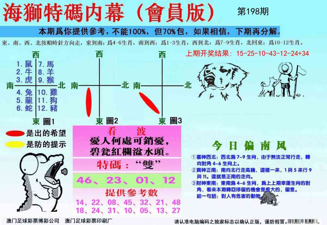 198期海狮特码会员报[图]