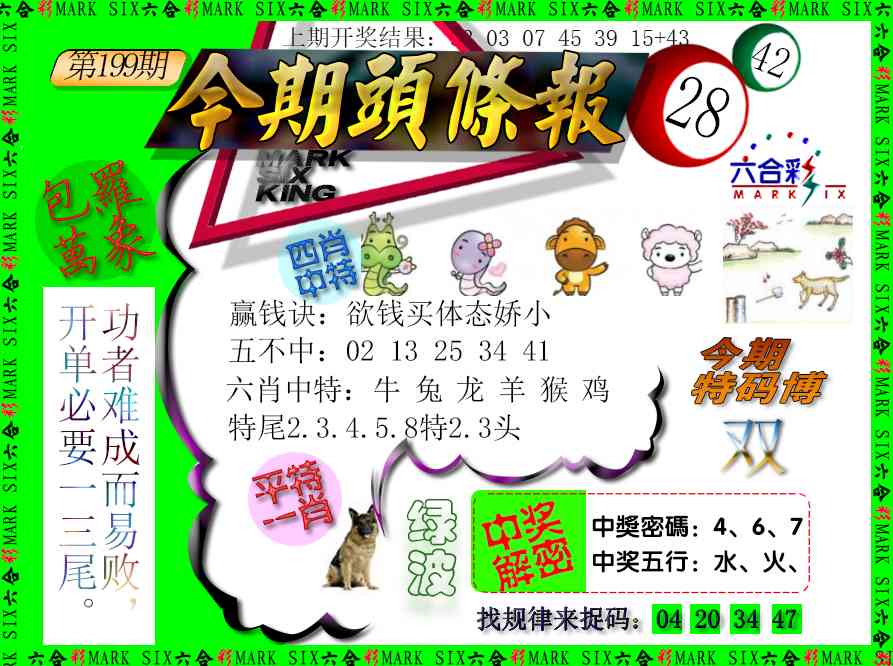 199期今期头条报[图]