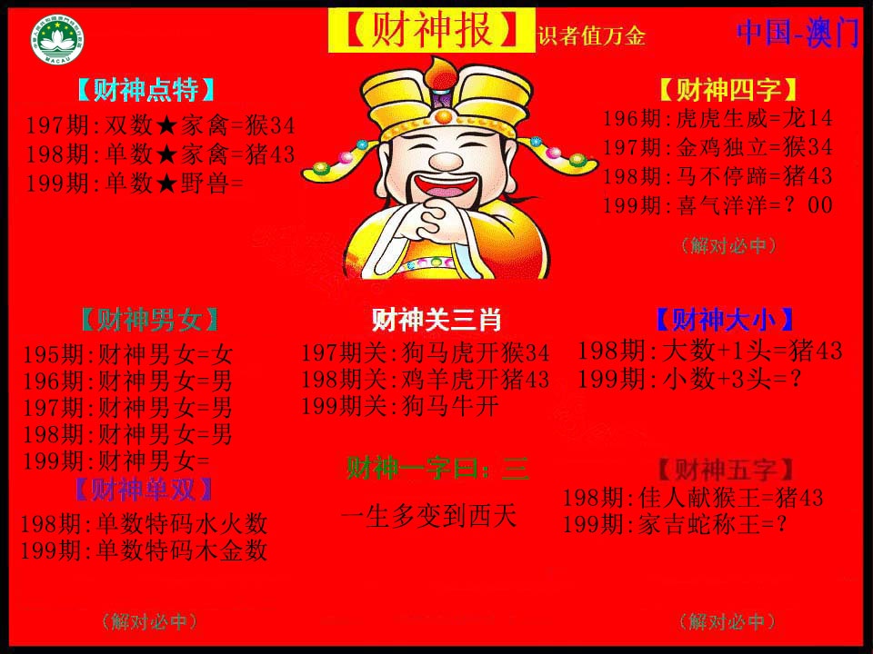 199期红财神[图]