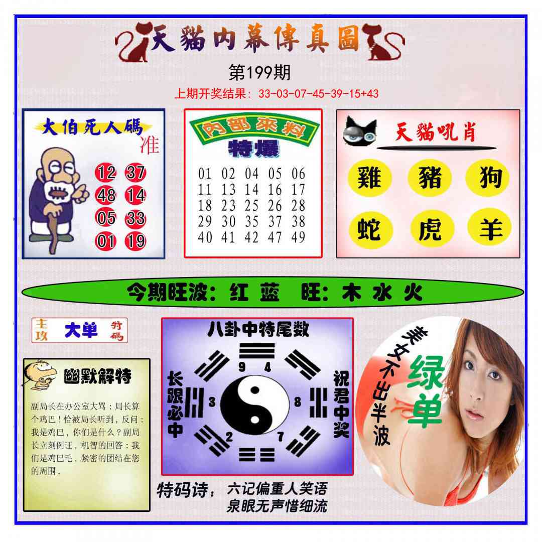 199期内幕传真图[图]