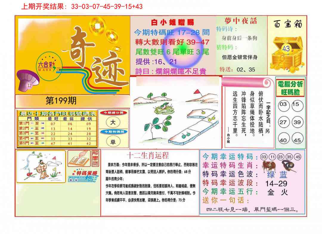 199期九龍奇迹A(推荐)[图]