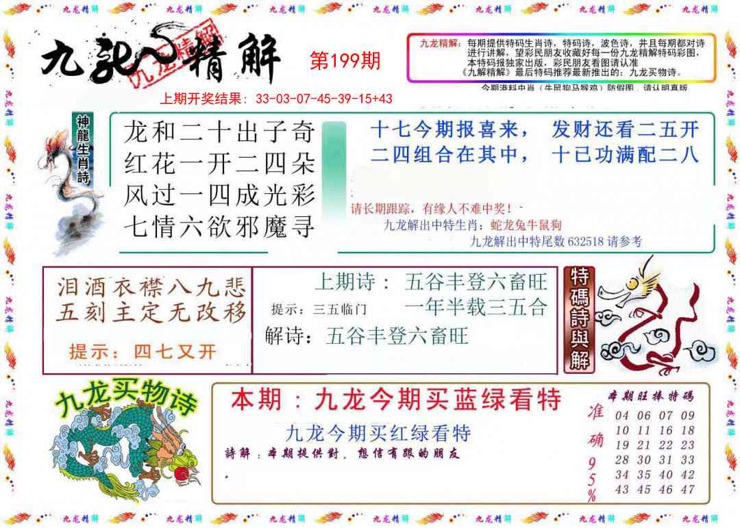 199期九龙精解[图]