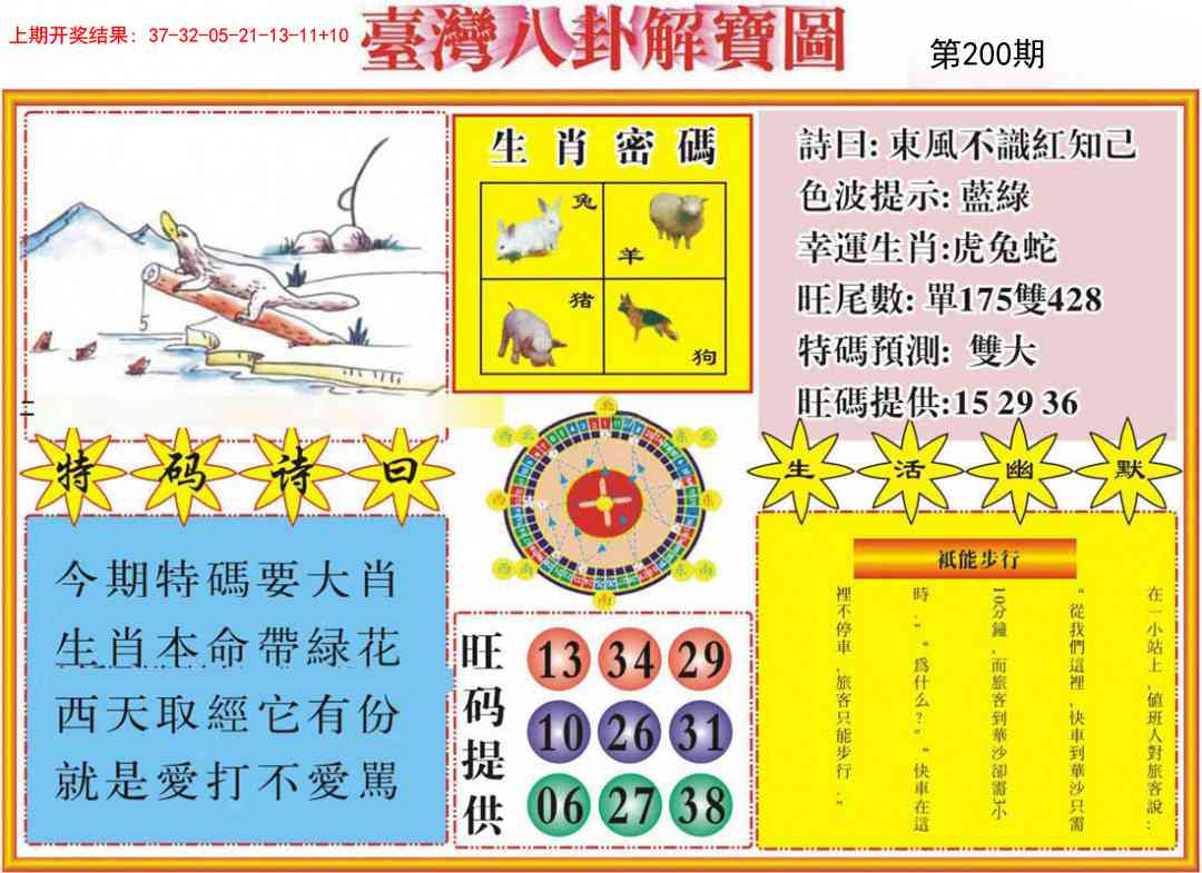 200期台湾八卦解宝图[图]