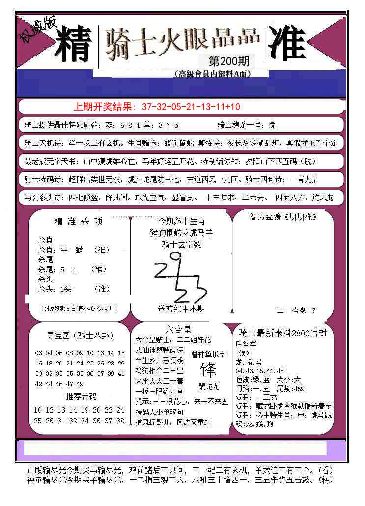 200期骑士火眼晶晶B[图]