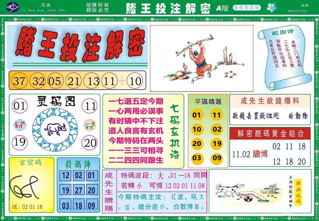 200期赌王投注解密[图]
