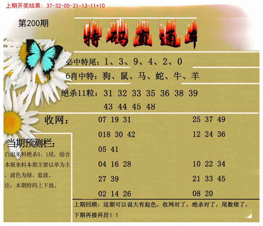 200期特码直通车[图]