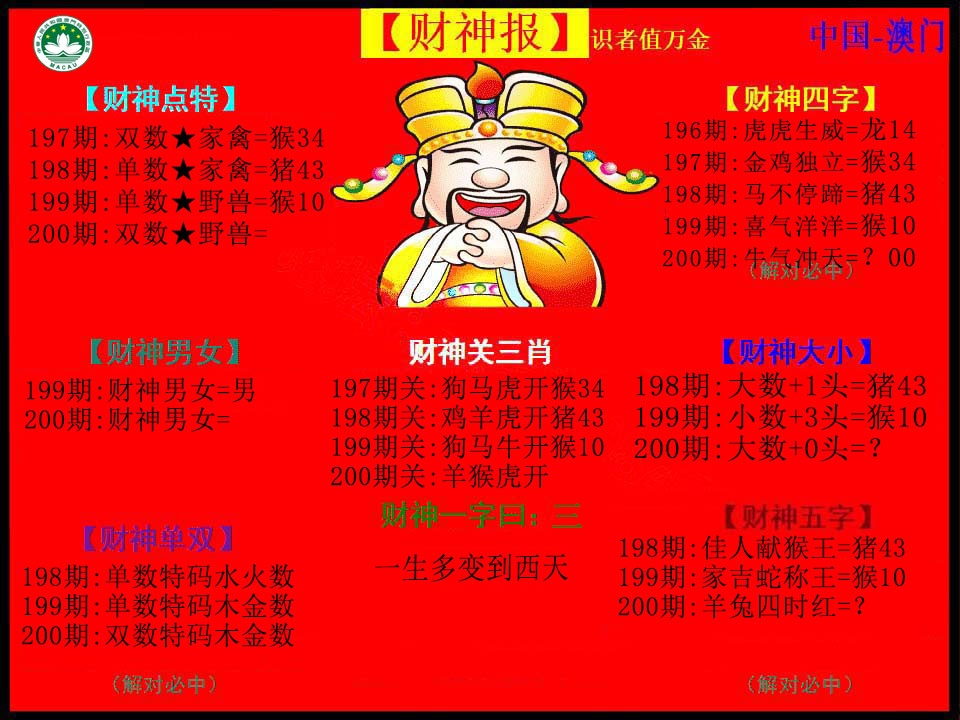 200期红财神[图]