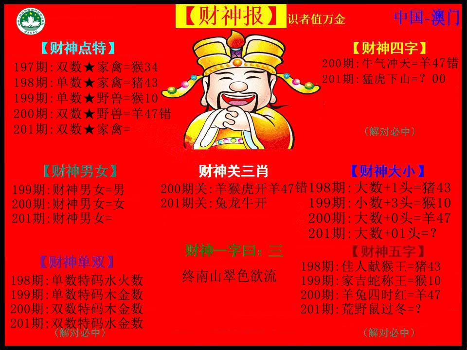 201期红财神[图]