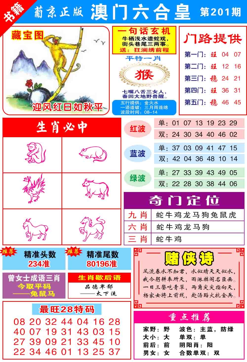 201期澳门六合皇心水[图]