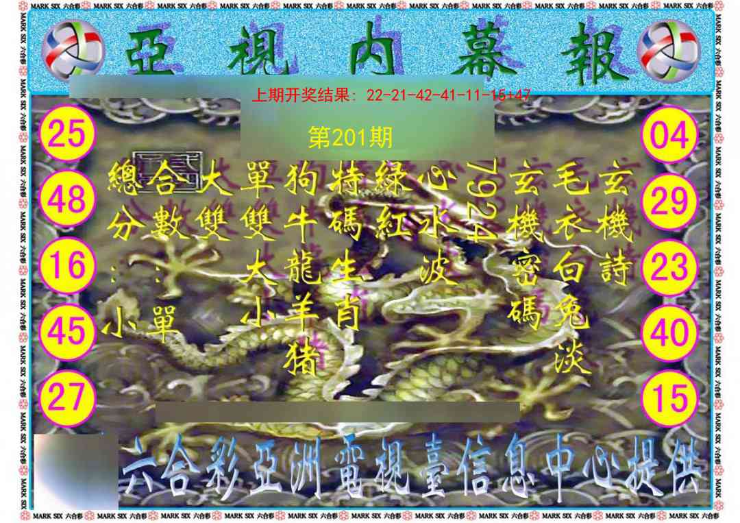 201期亚视内幕报[图]