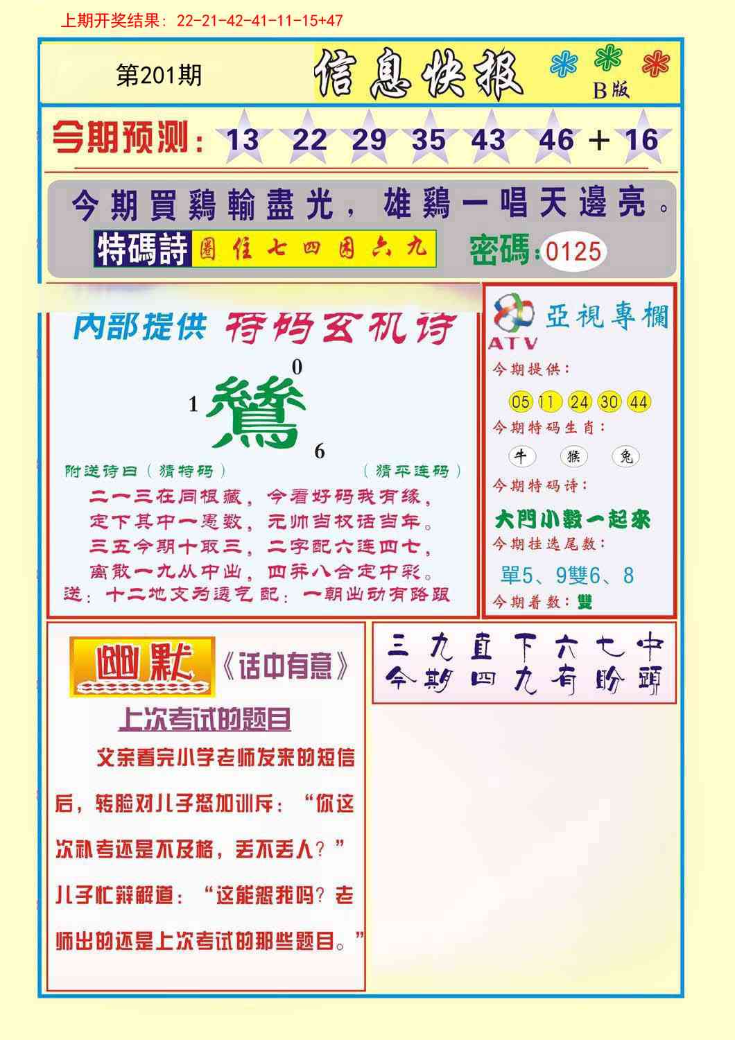 201期信息快报B[图]