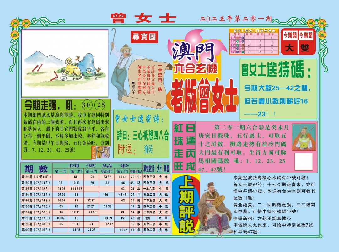 201期老版曾女士A[图]