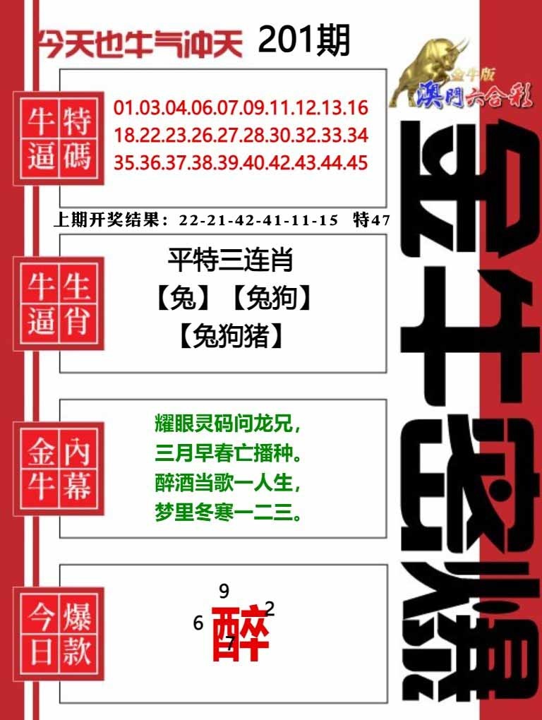 201期金牛密爆[图]