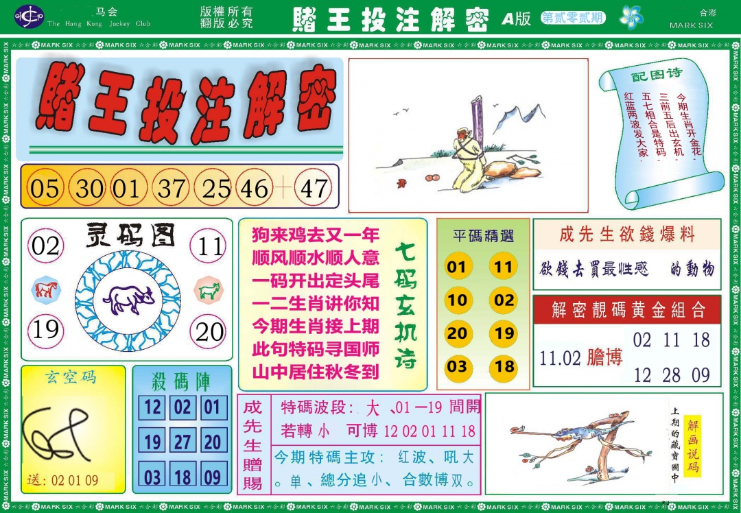 202期赌王投注解密[图]