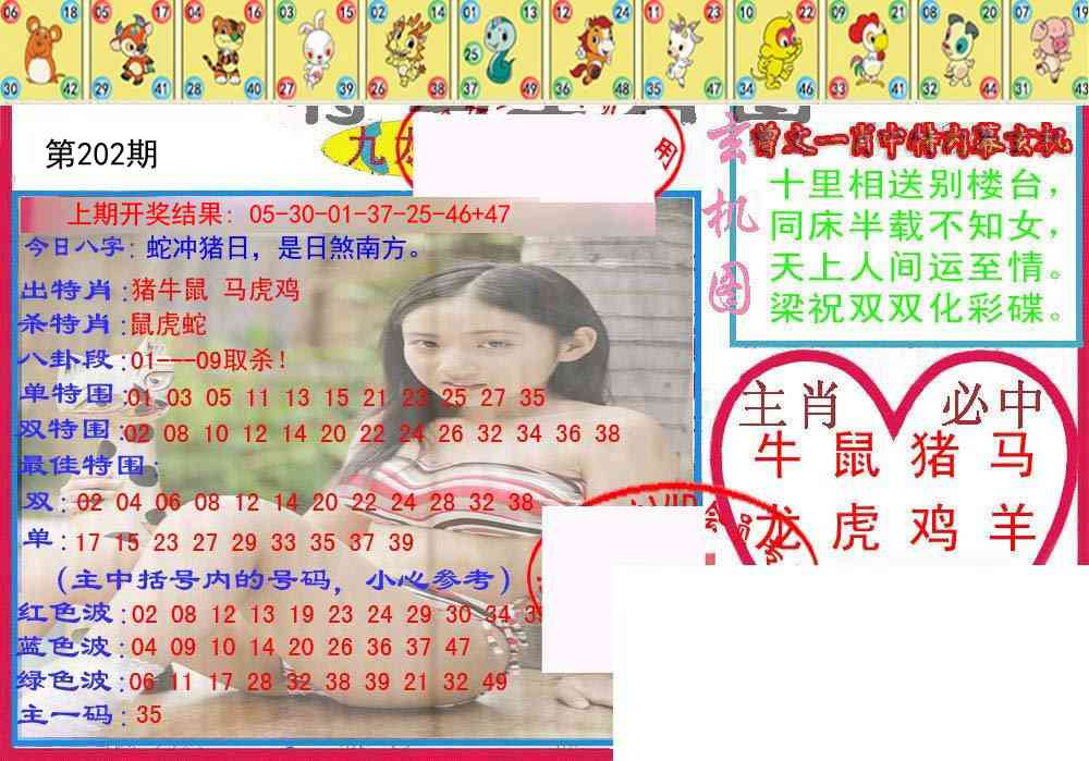 202期特码生肖图[图]