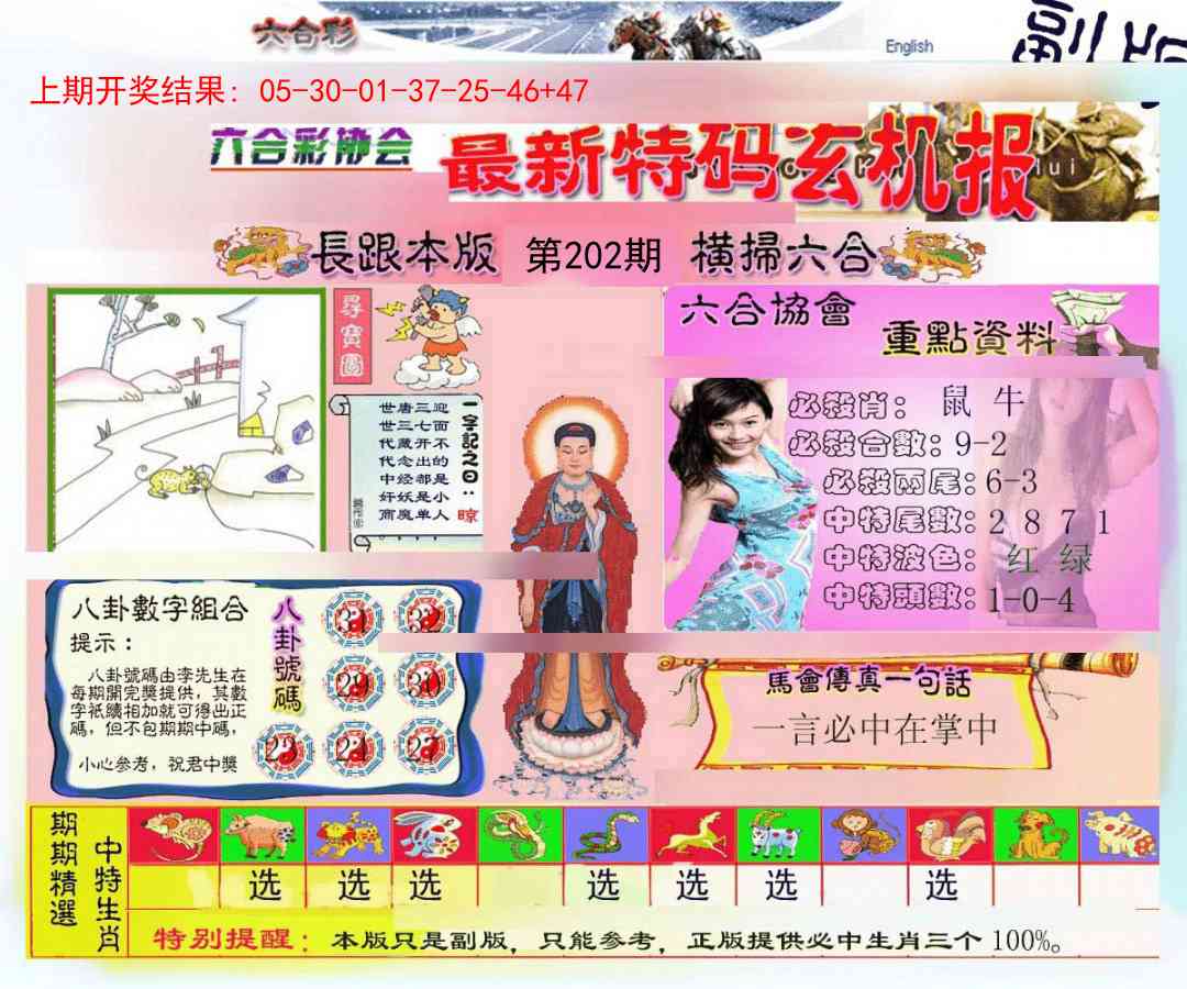 202期九龍内幕玄机报[图]