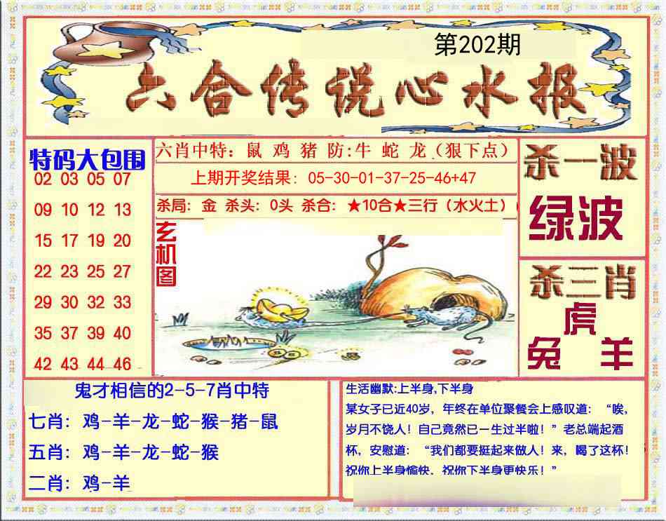 202期六合传说(心水版)[图]