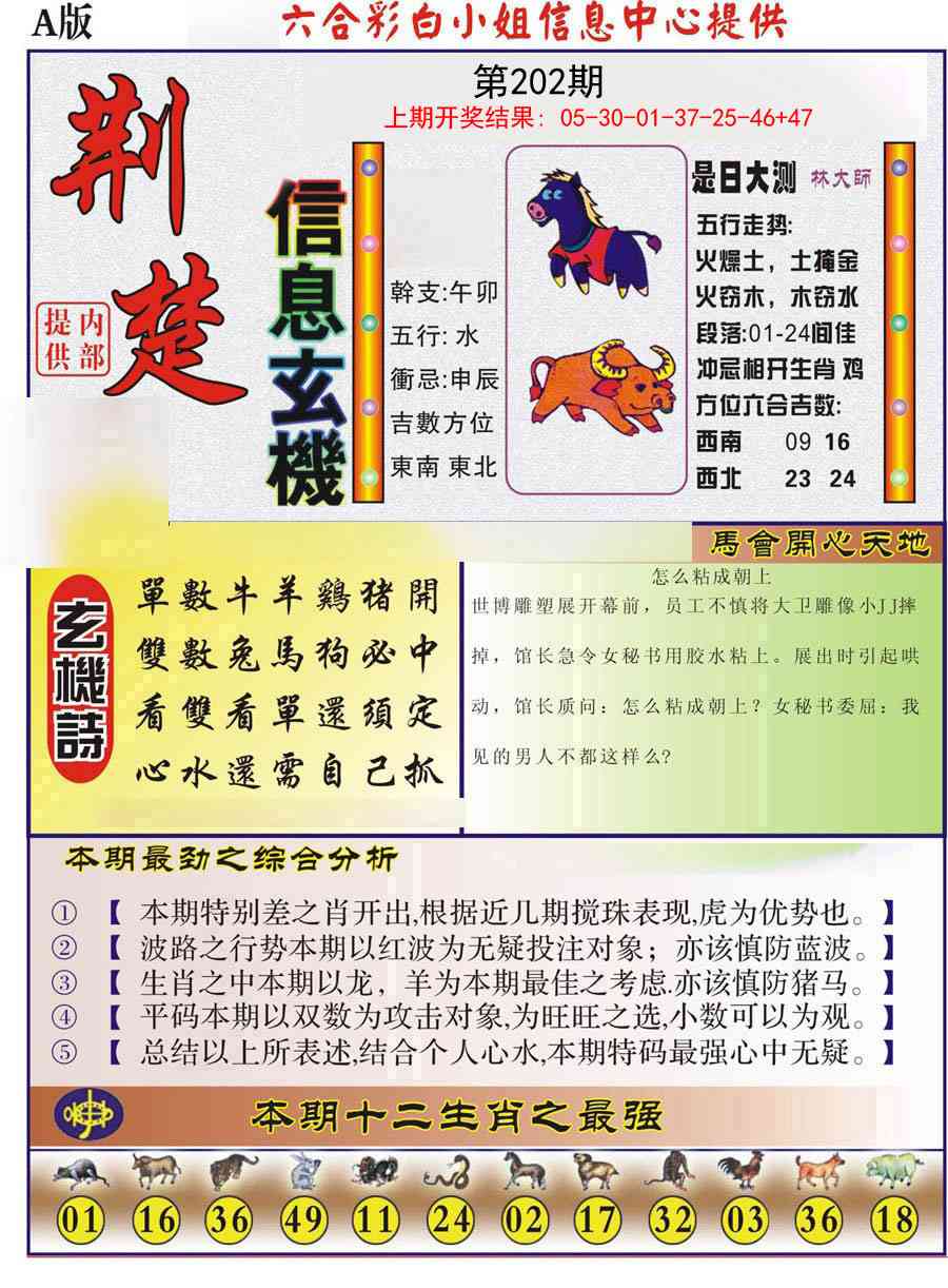 202期荆楚信息玄机A[图]