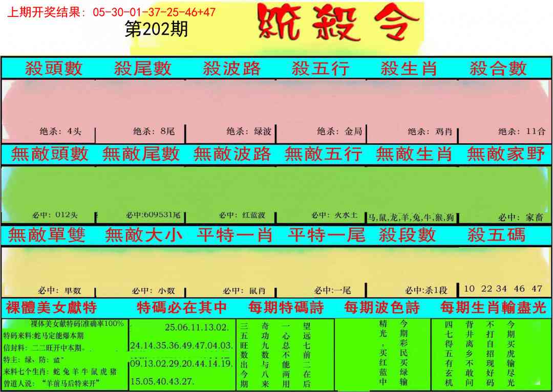 202期统杀令[图]