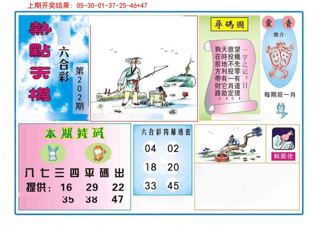 202期热点天机[图]