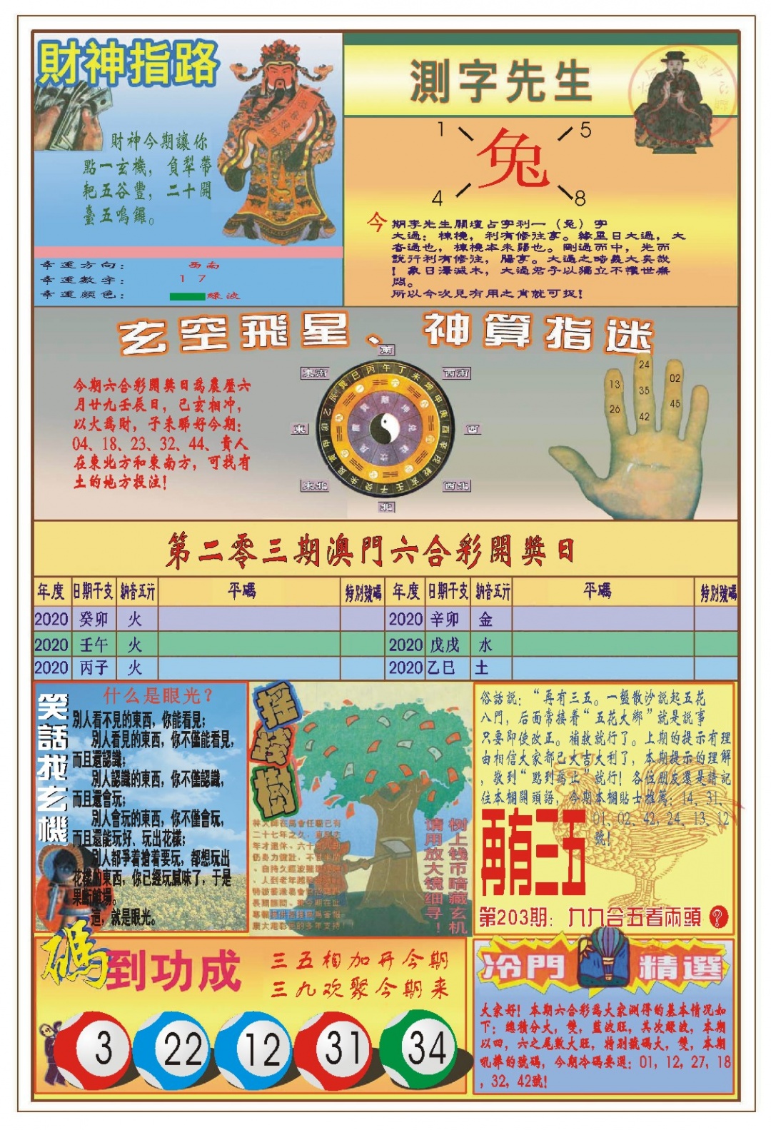 203期(新版)四柱预测B[图]