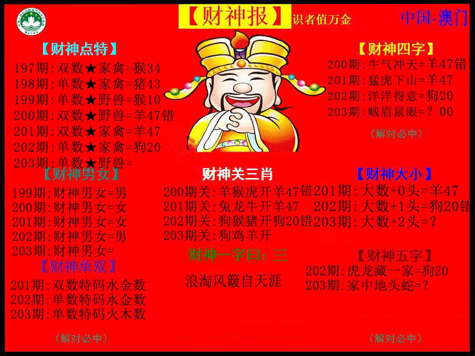 203期红财神[图]