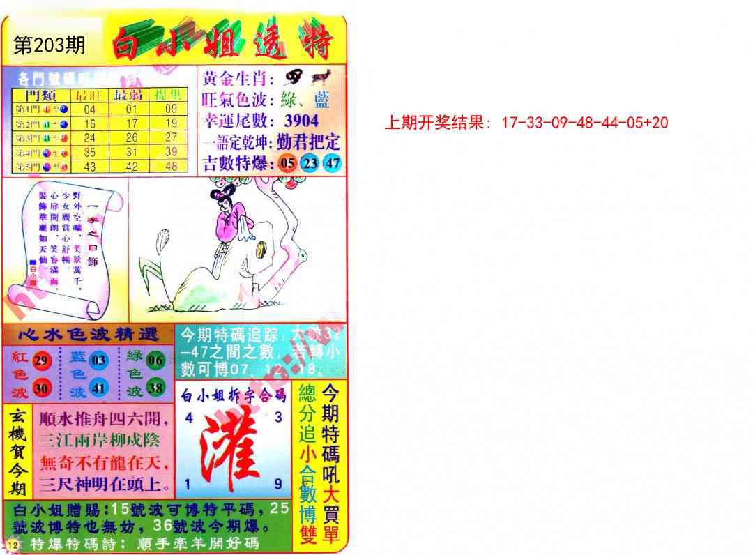 203期白小姐透特[图]