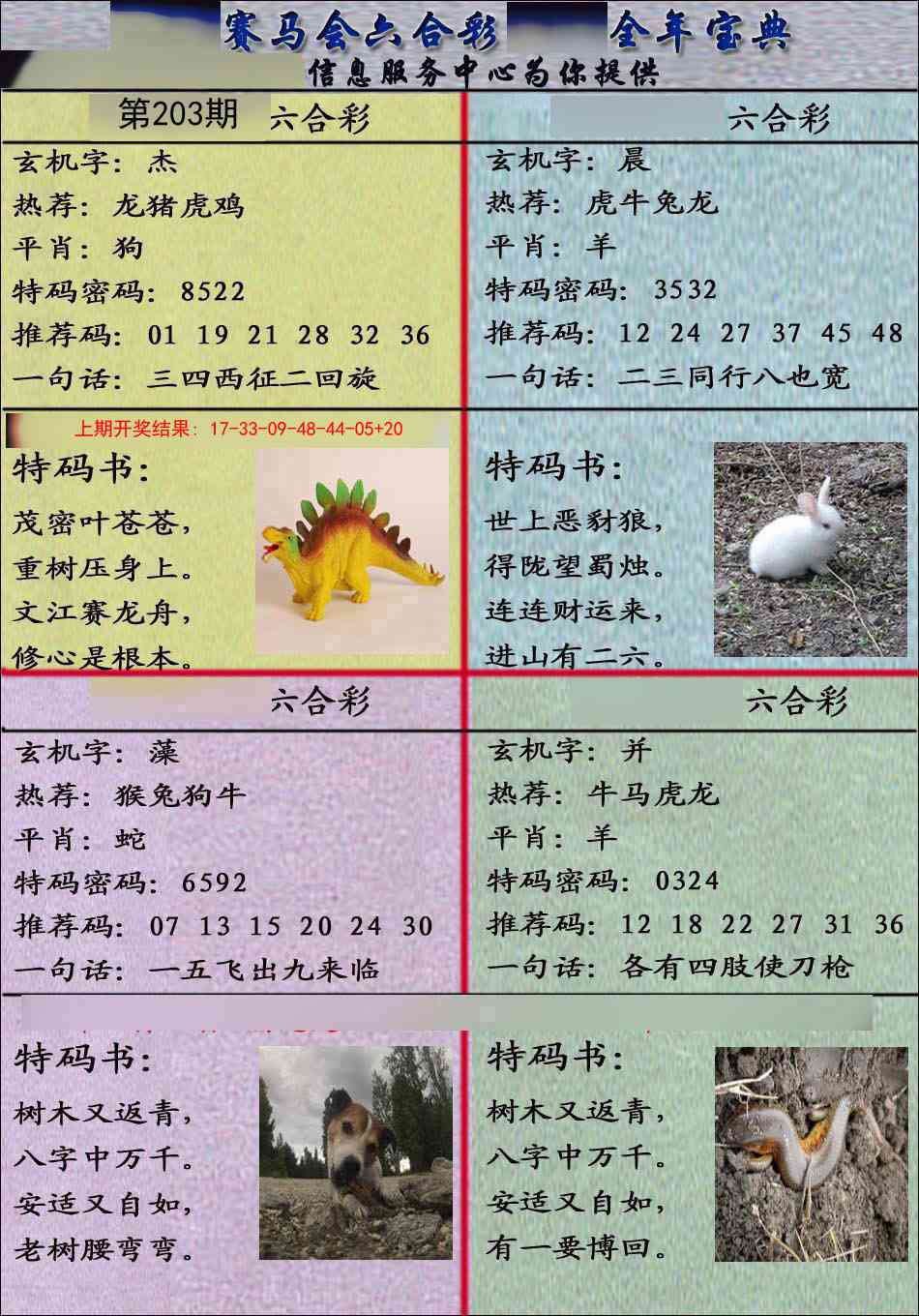 203期宝典报[图]