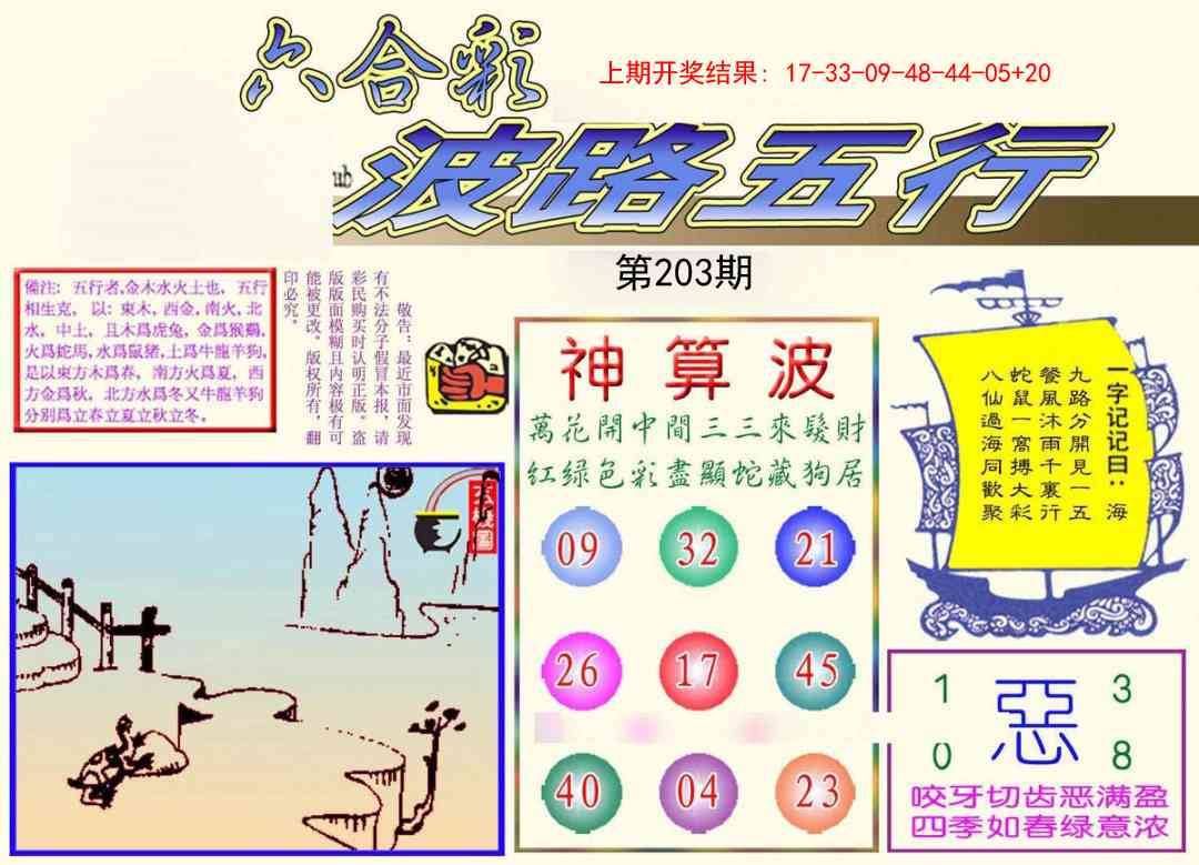203期波路五行[图]