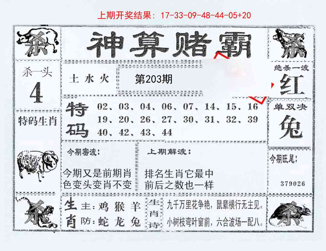 203期神算赌霸[图]