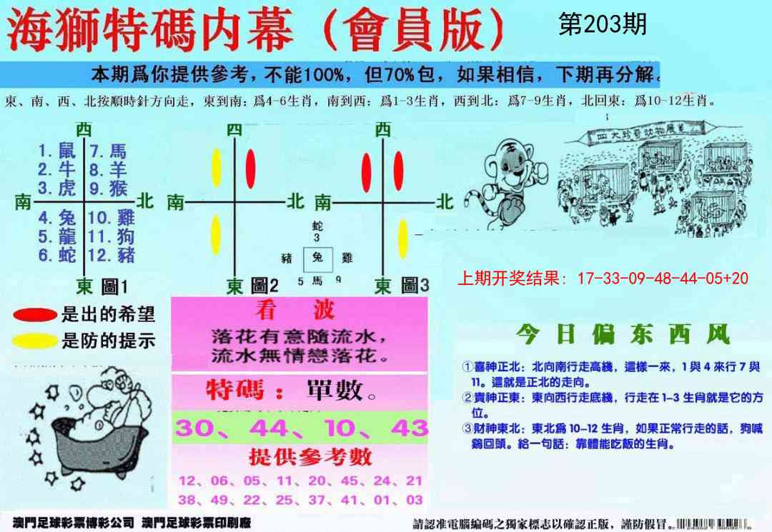203期另版海狮特码内幕报[图]
