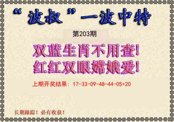 203期波叔一波中特[图]