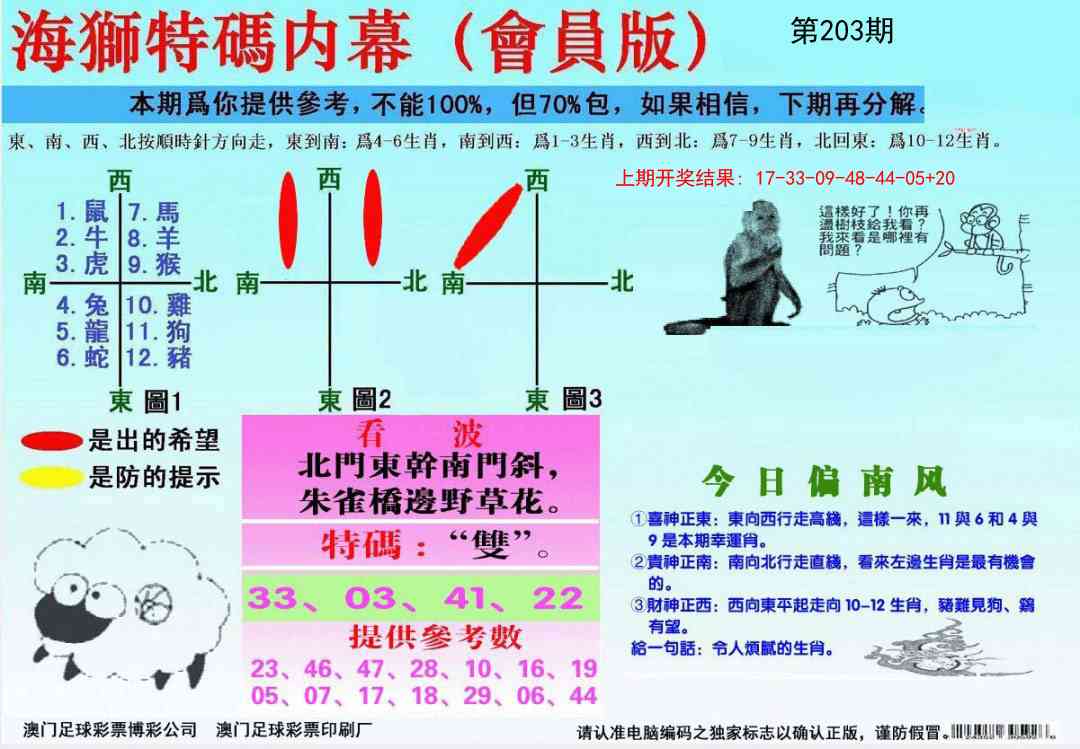 203期海狮特码会员报[图]