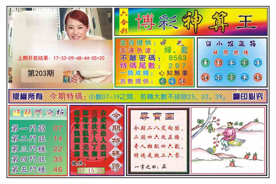 203期博彩神算王[图]