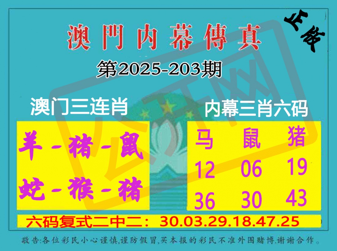 203期内幕传真三肖版[图]