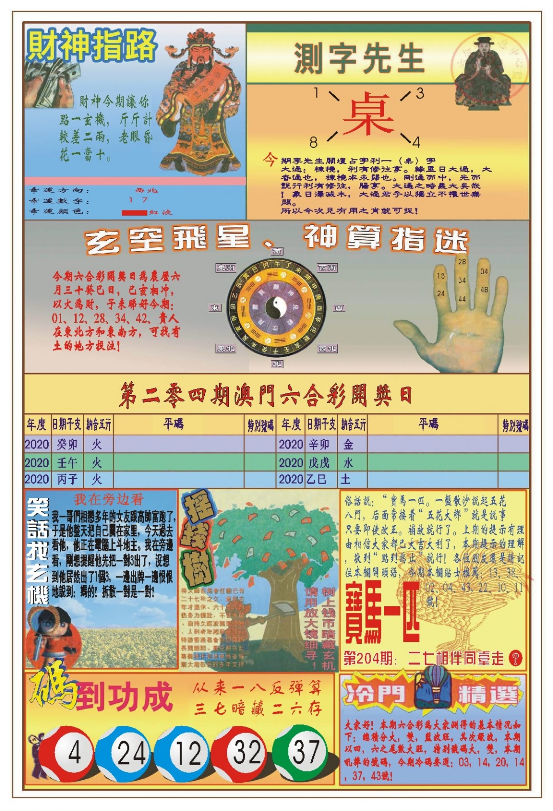 204期(新版)四柱预测B[图]