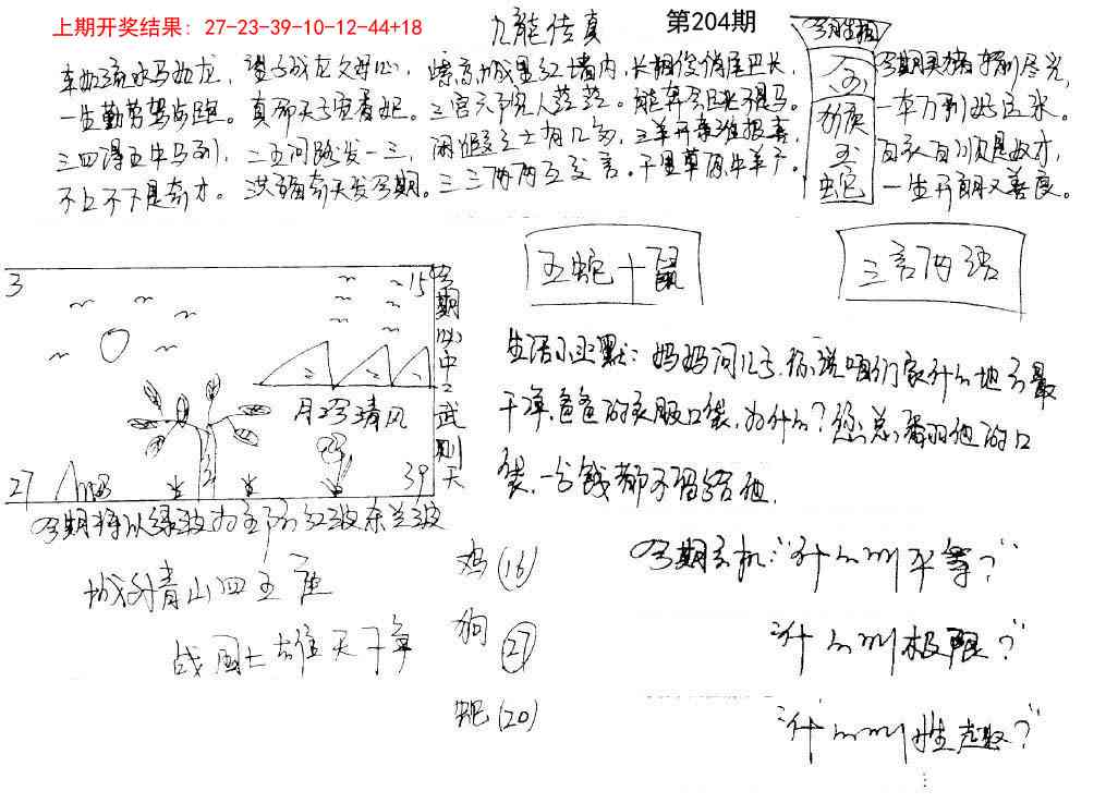 204期手写九龙内幕[图]