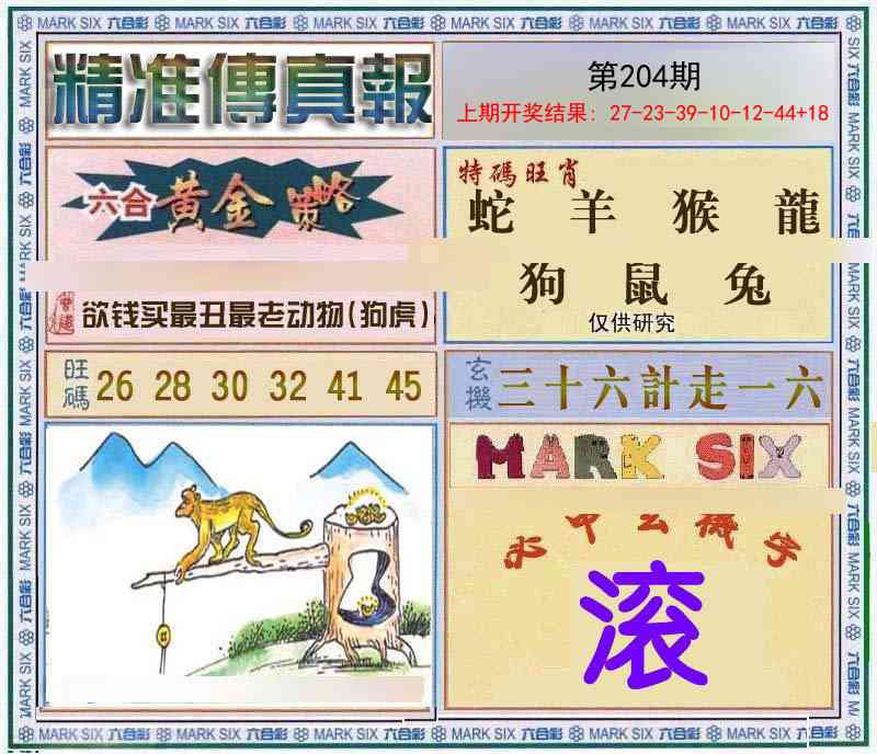 204期精准<傳真報>[图]