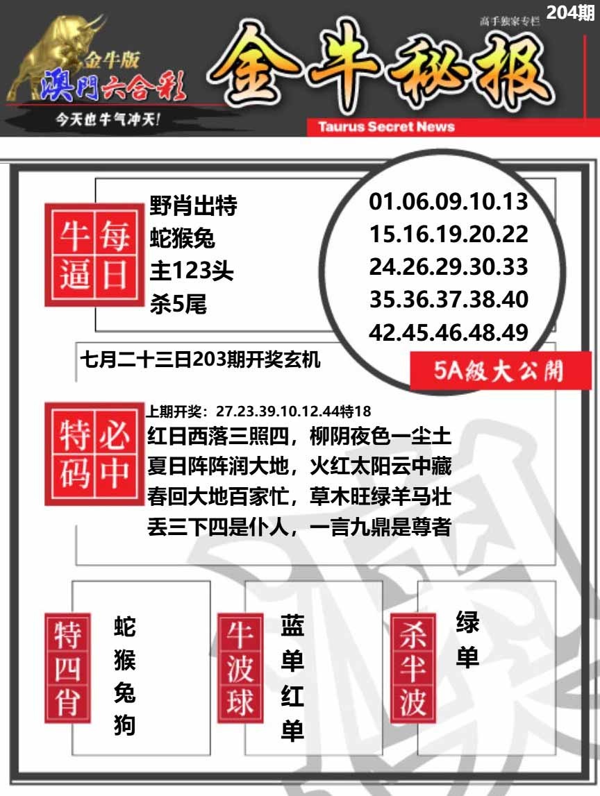204期金牛秘报A[图]
