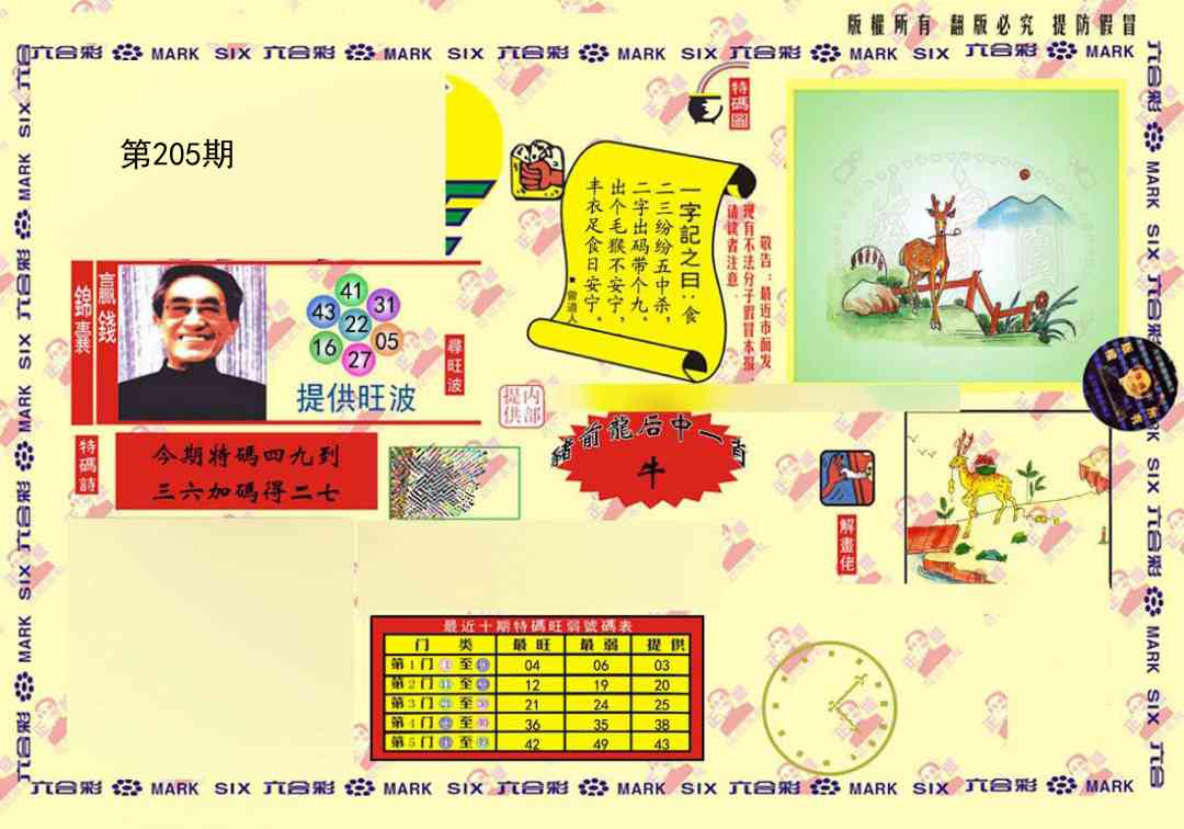 205期特码王(信封)[图]