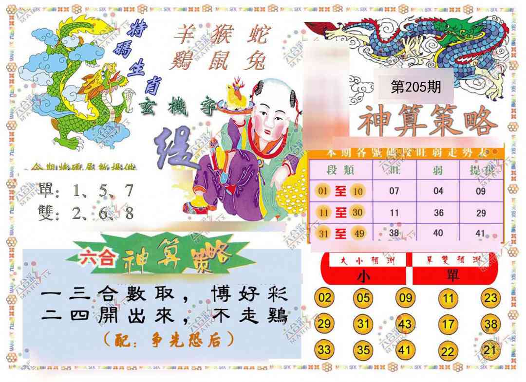 205期神算策略[图]