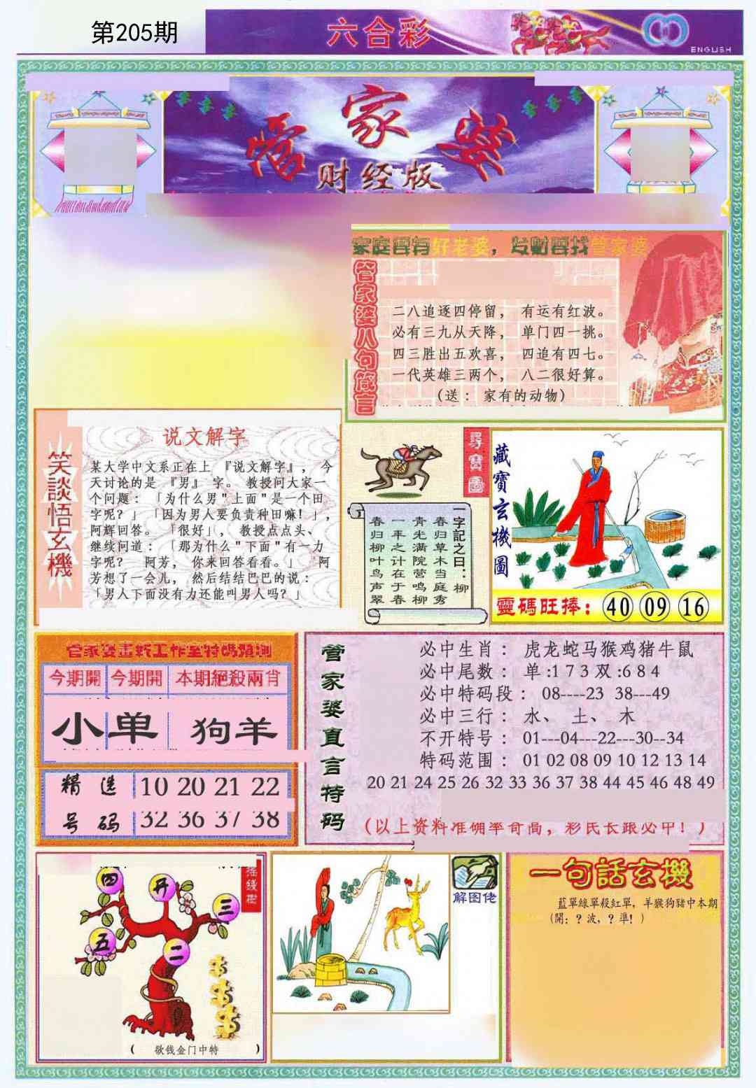 205期管家婆财经版[图]