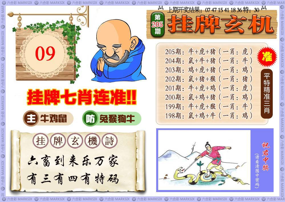 205期挂牌玄机[图]