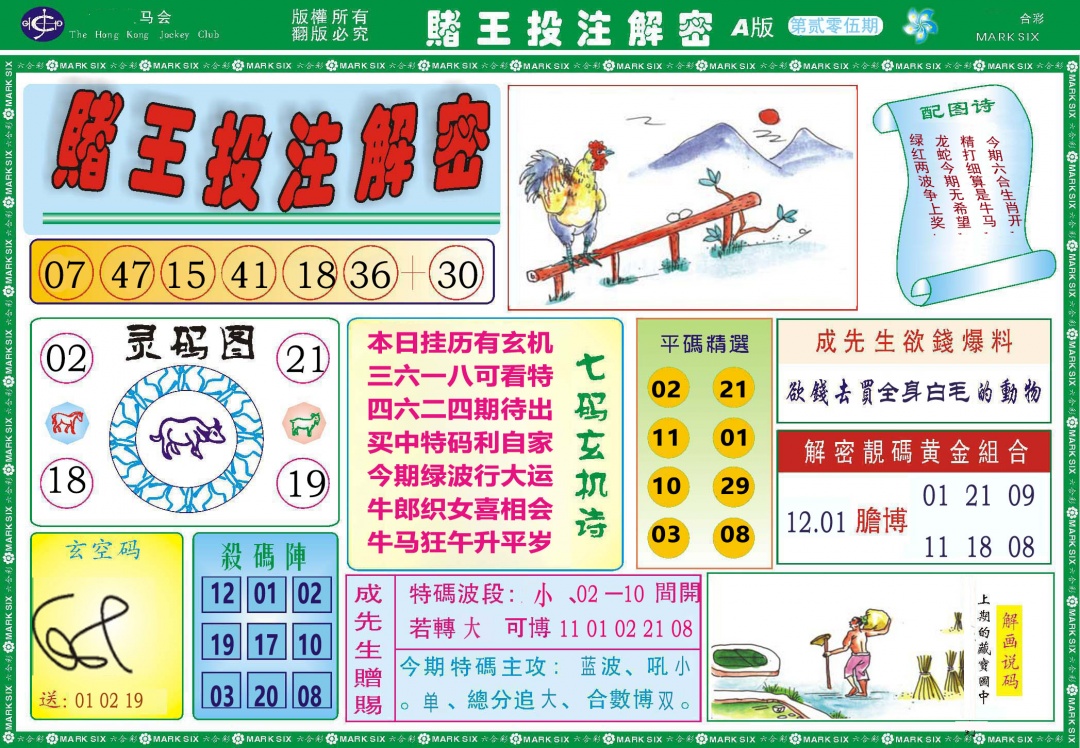 205期赌王投注解密[图]