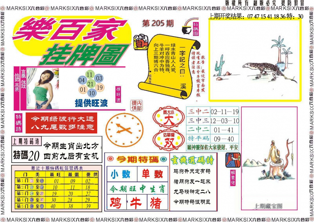 205期乐百家挂牌图[图]