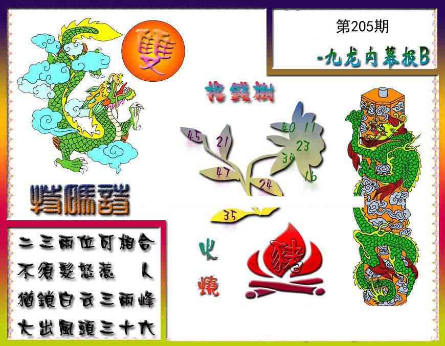 205期九龙内幕特肖图a[图]